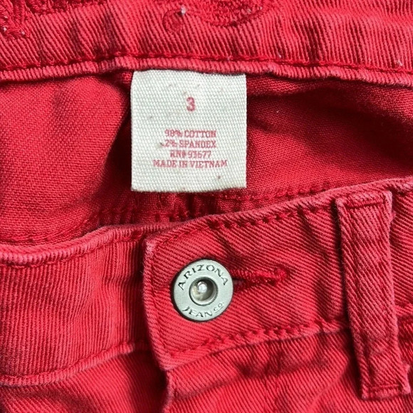 Red Jeans | Arizona Jean Co | Skinny Jeans | Red - Picture 5 of 9